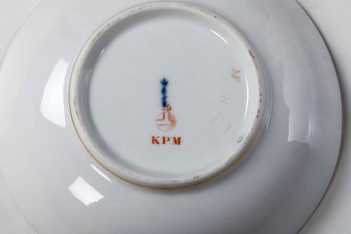 Dieci Tazze da Caffè Berlino, Manifattura Reale, Seconda Metà del XX Secolo
