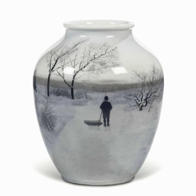 Grande Vaso Danimarca, Manifattura Royal Copenaghen, Datato 1924