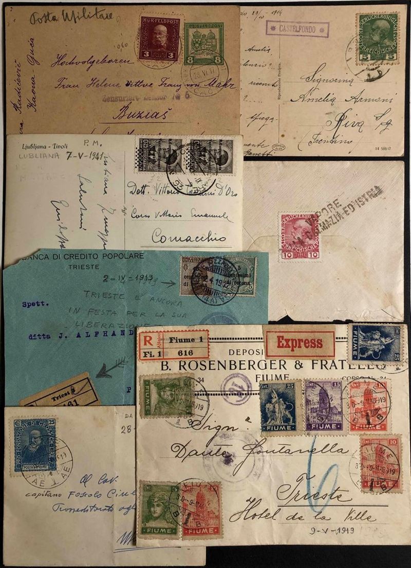 1900/1941, Fiume, Trieste austriaca, Dalmazia e Venezia Giulia.  - Auction Philately - I - Cambi Casa d'Aste