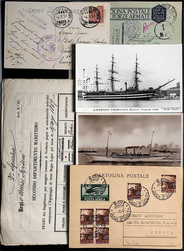 1890/1945, Navigazione, cartoline.