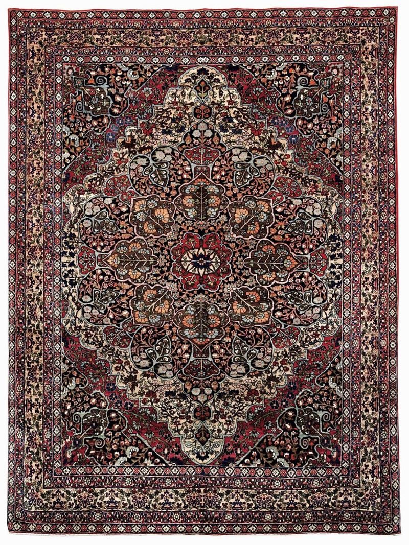 Tappeto Isfahan, Persia fine XIX inizio XX secolo  - Auction Antique Carpets - I - Cambi Casa d'Aste