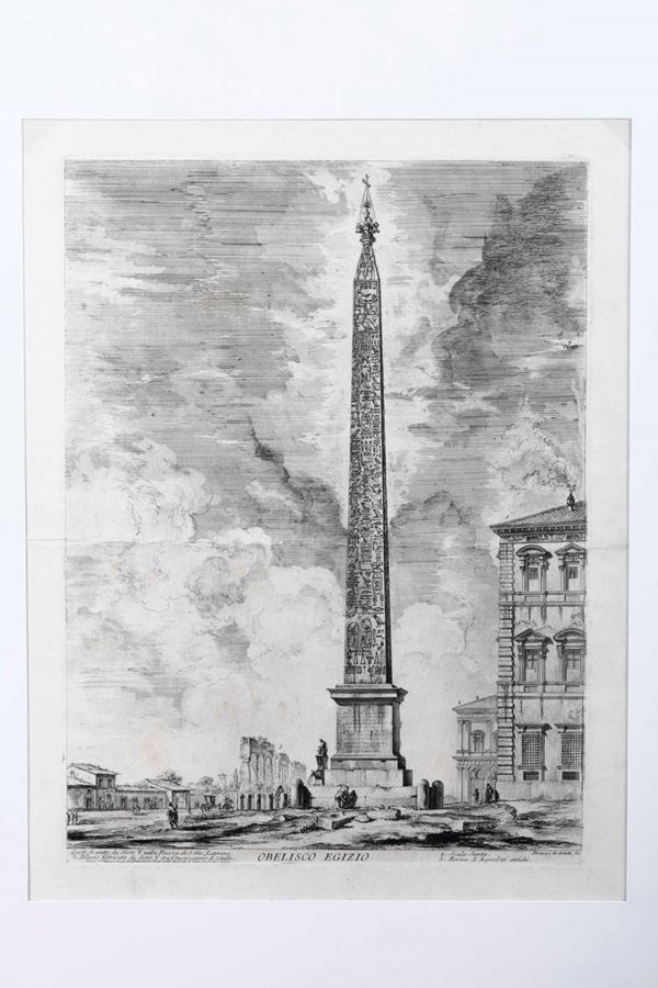 Giovanni Battista Piranesi - Obelisco egizio