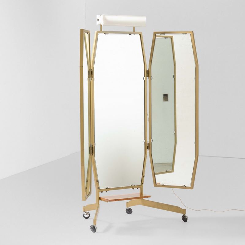 Specchiera luminosa a pannelli mobili.  - Auction Design Lab - Cambi Casa d'Aste