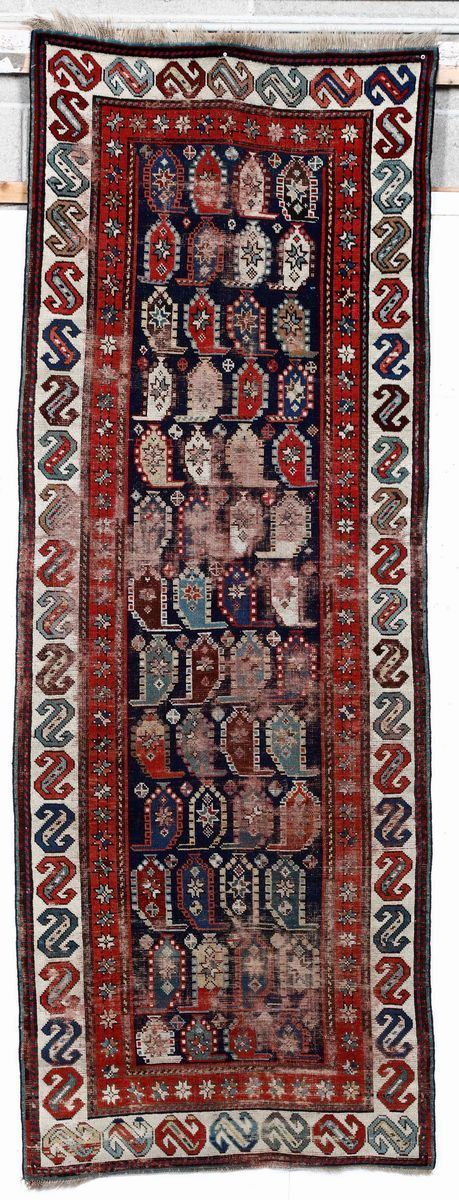 Passatoia Gandje, Caucaso fine XIX secolo  - Auction Antique Carpets - I - Cambi Casa d'Aste