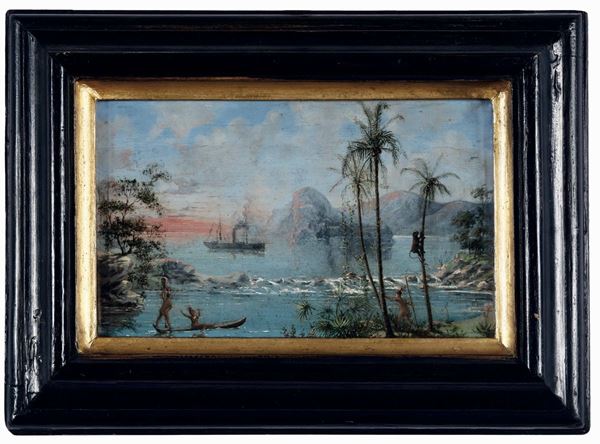 Pittore del XIX secolo Paesaggio orientale