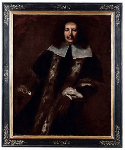 Scuola Genovese del XVIII Secolo Ritratto di Nobiluomo