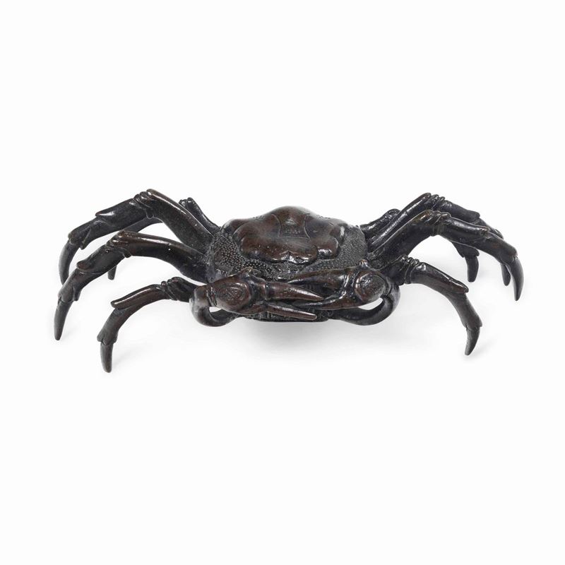 A bronze crab, Veneto, 1500s  - Auction Sculpture and Works of Art - Cambi Casa d'Aste