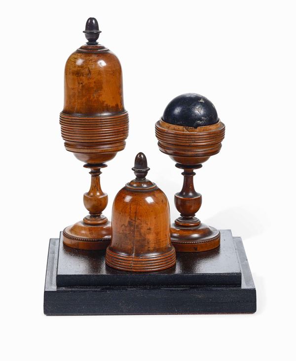 Two boxwood tournages, 17/1800s