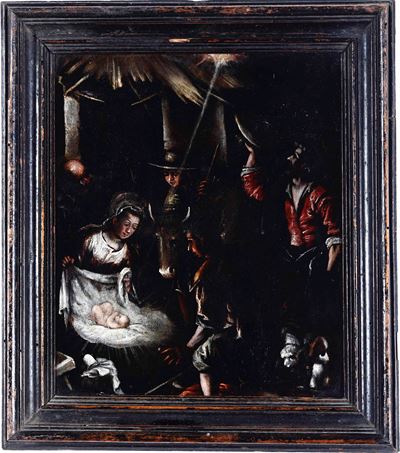 Scuola del XVII Secolo Adorazione