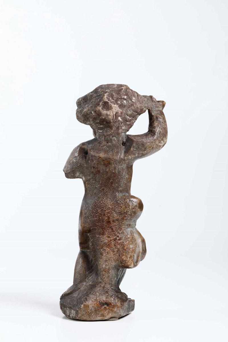 Putto in Marmo. Arte Barocca Italiana del XVII-XVIII Secolo