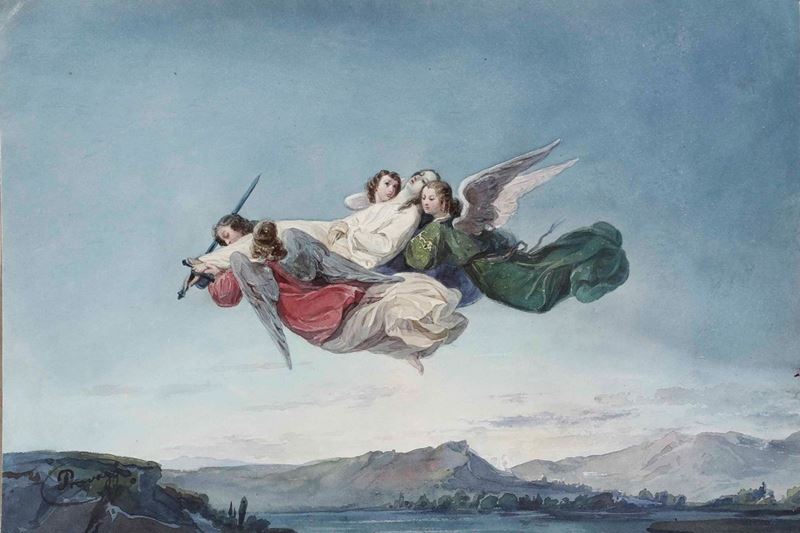 C. Provaggi  - acquerello su carta - Asta Dipinti del XIX-XX secolo - Cambi Casa d'Aste