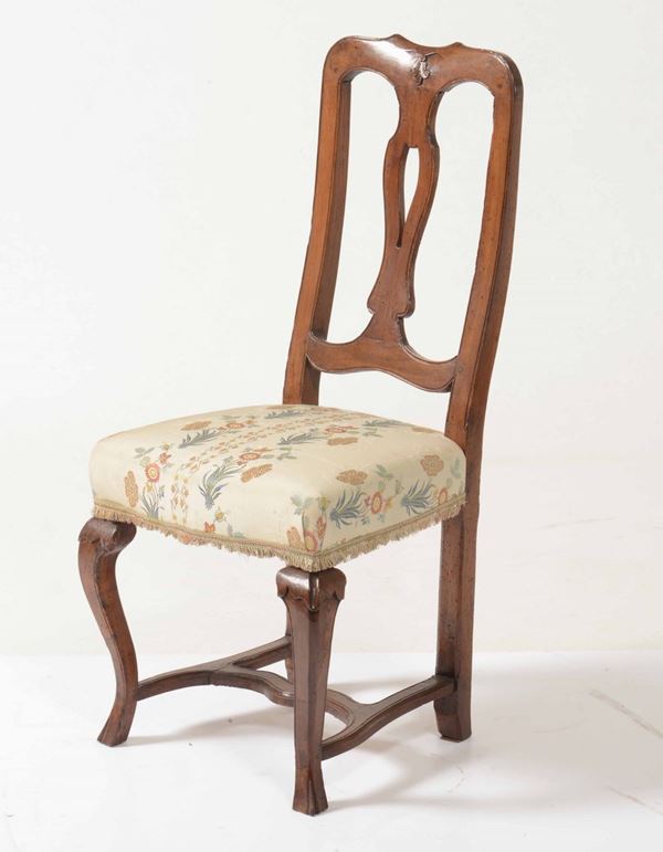 Sedia in noce, Veneto XVIII secolo