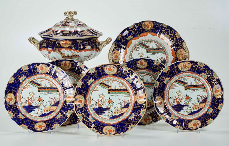 Parte di servizio Inghilterra, manifattura Mason’s, XIX secolo  - Auction tableware | Cambi Time - I - Cambi Casa d'Aste