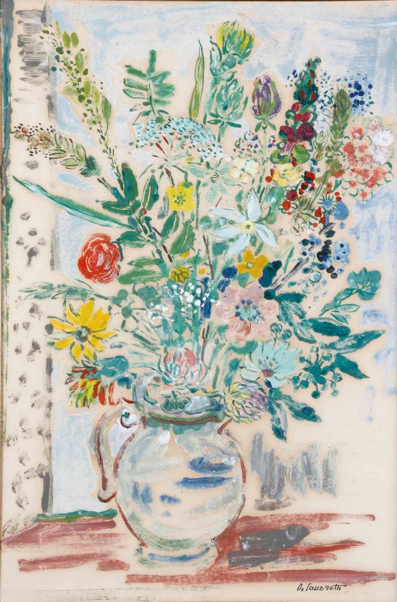 Oscar Saccorotti - Natura Morta con Fiori
