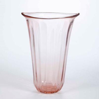 Vaso in Vetro Murano Rosso, Firmato la Murrina
