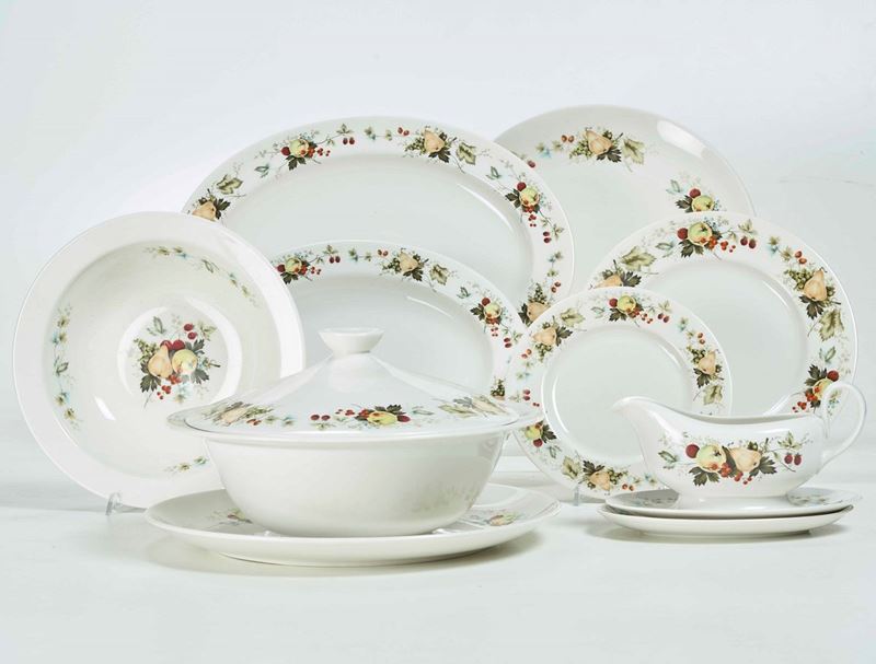 Servizio da tavola, Inghilterra, Manifattura Royal Doulton, XX secolo  - Auction tableware | Cambi Time - I - Cambi Casa d'Aste