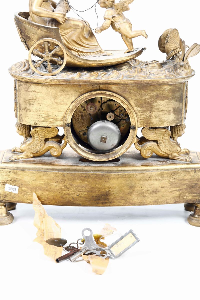 Pendola in Bronzo e Metallo Dorato. Francia, XIX Secolo
