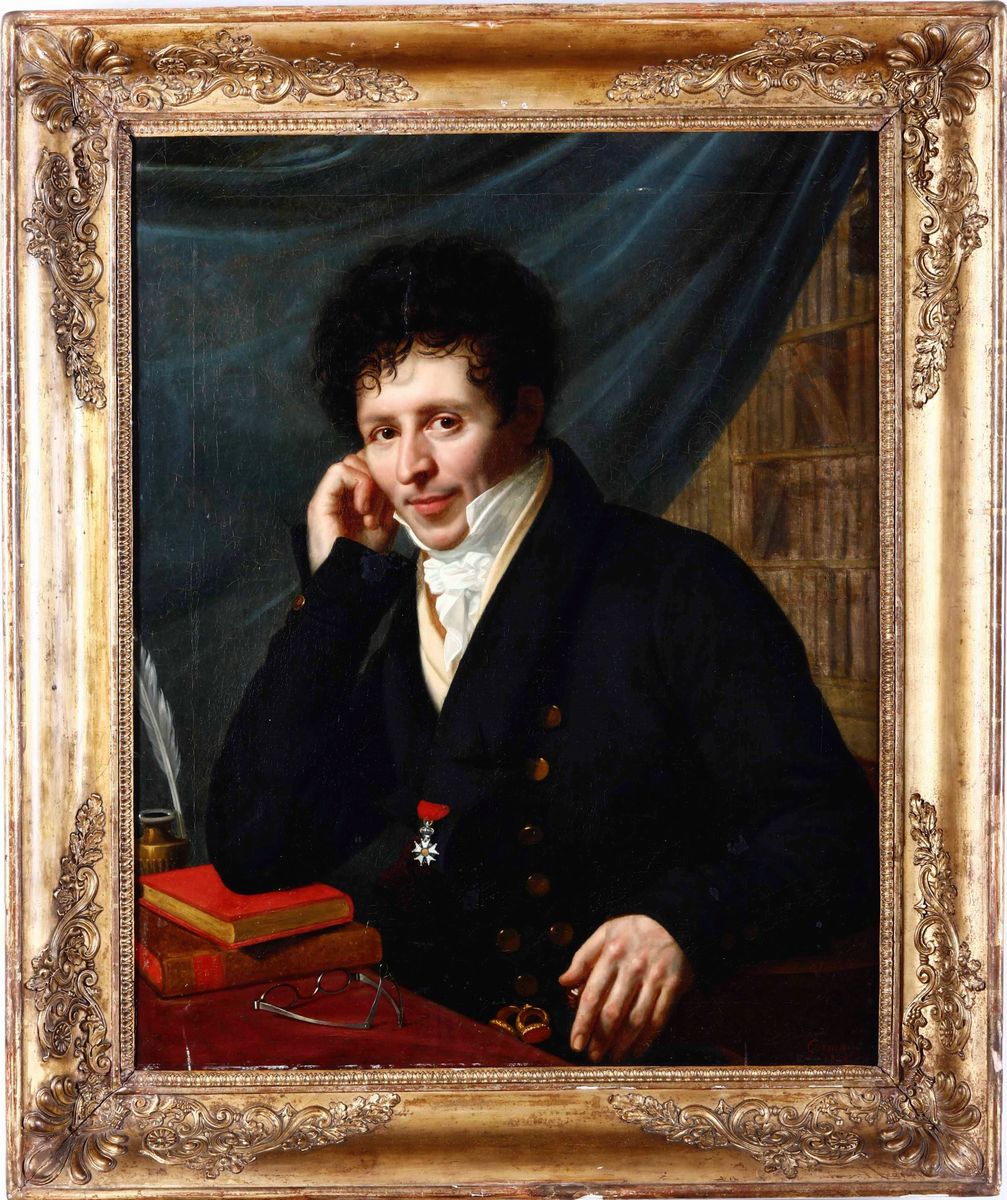 Jean Baptiste Louis Germain - Ritratto di Gentiluomo con Onorificenza della Legion D'honneur Fran...