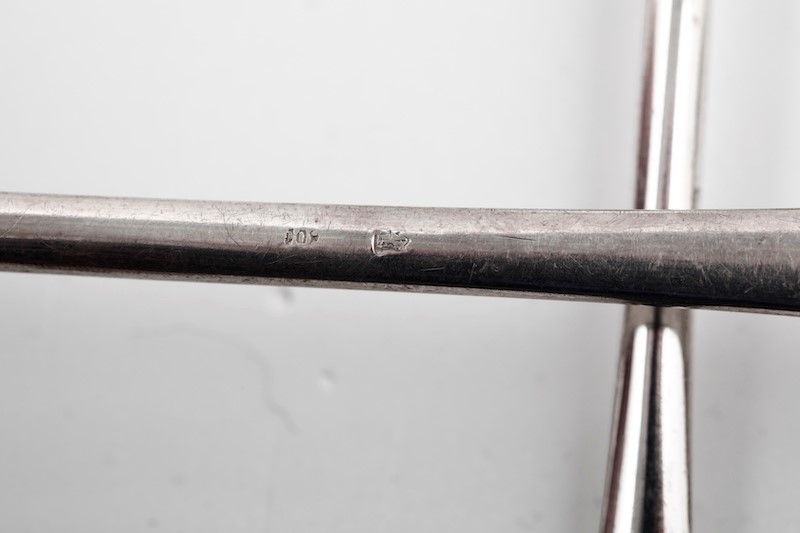 Servizio di Posate in Argento. Argenteria Italiana del XX Secolo. Argentiere Siap, Alessandria