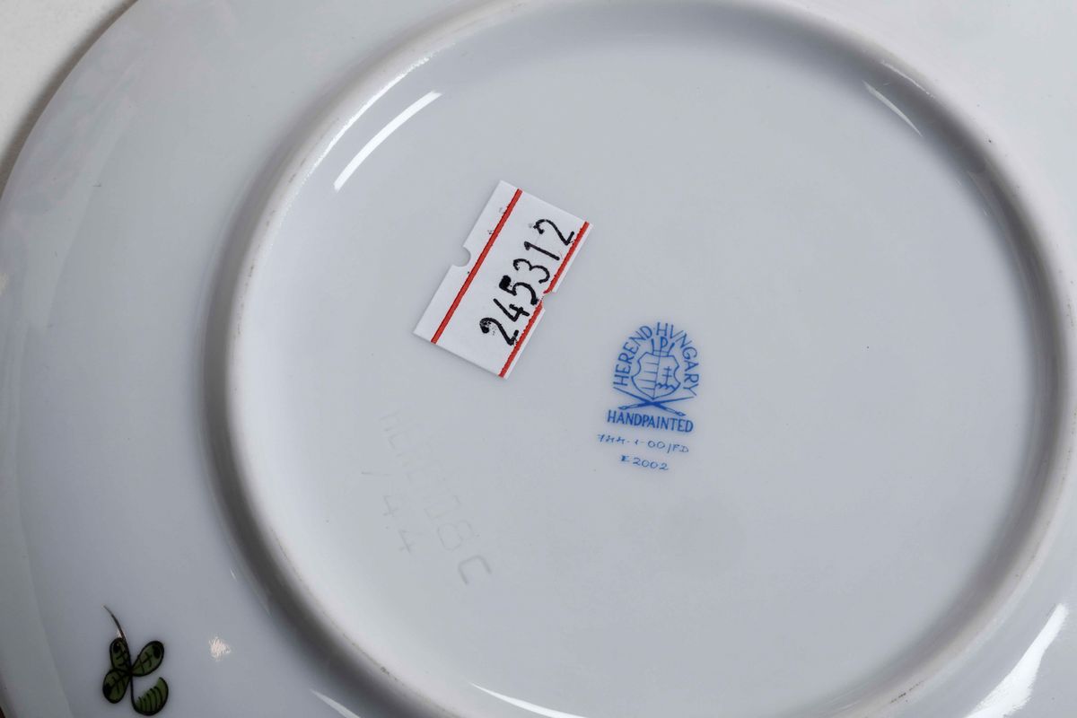 Servizio da Tavola "indian Basket Multicolor" Ungheria, Manifattura Herend, Seconda Metà del XX S...