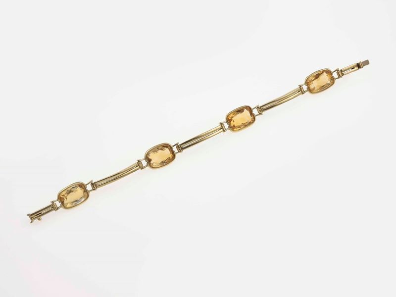 Citrine and gold bracelet  - Auction Jewels | Cambi Time - Cambi Casa d'Aste