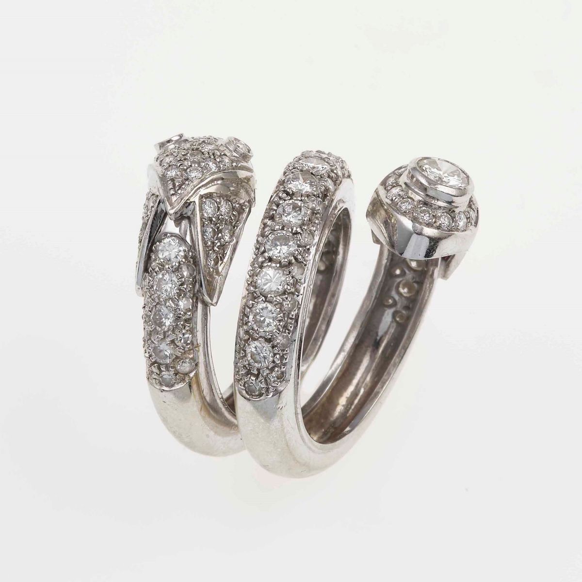 Anello “serpente” con Diamanti