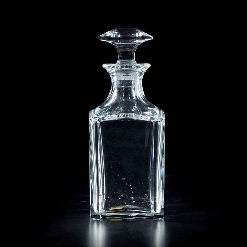 Bottiglia da whisky Francia, manifattura Baccarat, seconda metà XX secolo  - Asta Arredo per la tavola | Cambi Time - I - Cambi Casa d'Aste