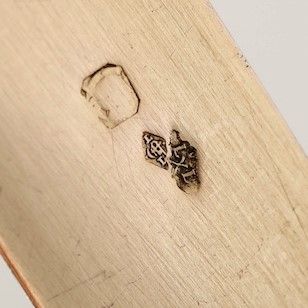 Sei Forchette e Sei Coltelli in Argento Vermeille. Francia XIX-XX Secolo (argentieri Differenti)