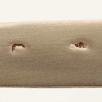 Sei Forchette e Sei Coltelli in Argento Vermeille. Francia XIX-XX Secolo (argentieri Differenti)