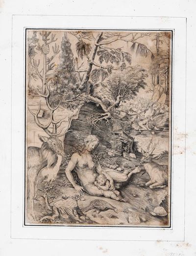 Incisione da Cranach, XIX Secolo