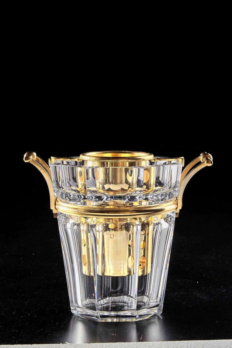 Secchiello per Champagne “harcourt” Francia, Manifattura Baccarat, Seconda Metà del XX Secolo