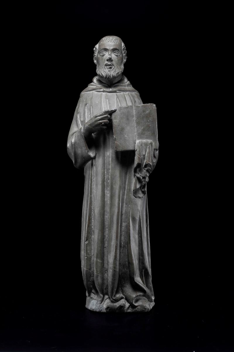 Figura di Santo. Pietraforte. Nino Pisano e Andrea Pisano, Attribuita A. Terzo Quarto del XIV Sec...