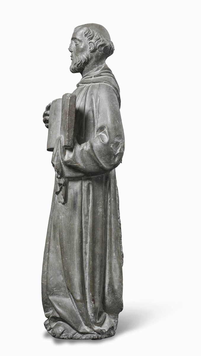 Figura di Santo. Pietraforte. Nino Pisano e Andrea Pisano, Attribuita A. Terzo Quarto del XIV Sec...