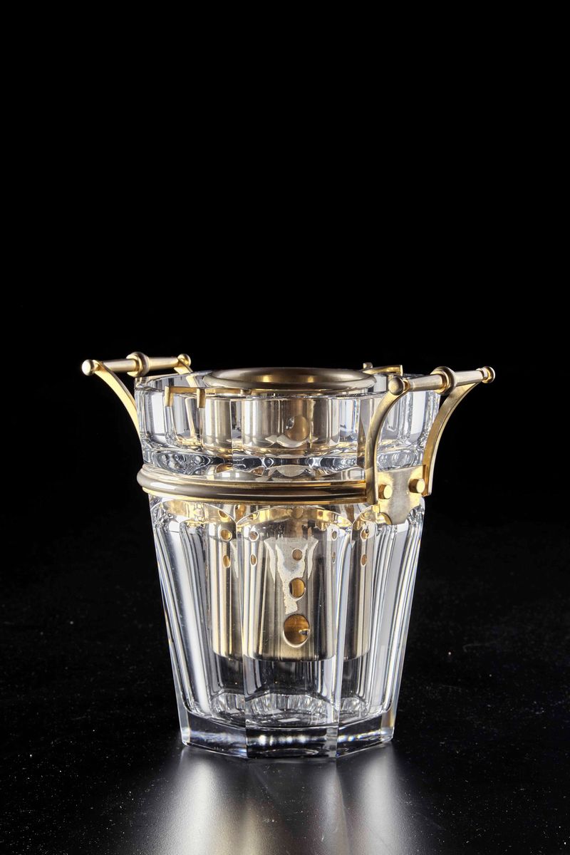 Secchiello per Champagne “harcourt” Francia, Manifattura Baccarat, Seconda Metà del XX Secolo