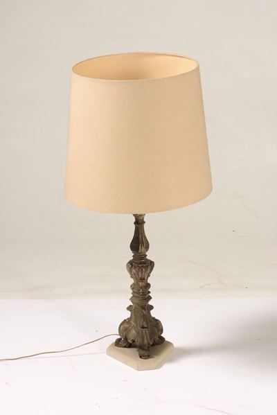 Candeliere Montato a Lampada con Paralume