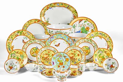 Servizio da Tavola 'la Siesta Hermès' Francia, Manifattura Limoges, Seconda Metà del XX Secolo