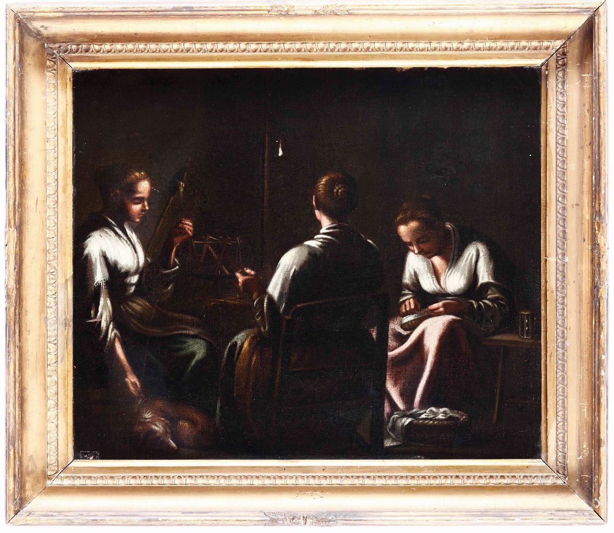 Scuola Veneta del XVII Secolo Scena D'interno