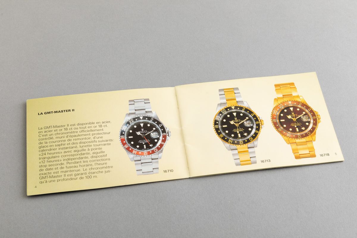 Rolex - Libretto Rolex Gmt Master, 1989 Lingua Francese