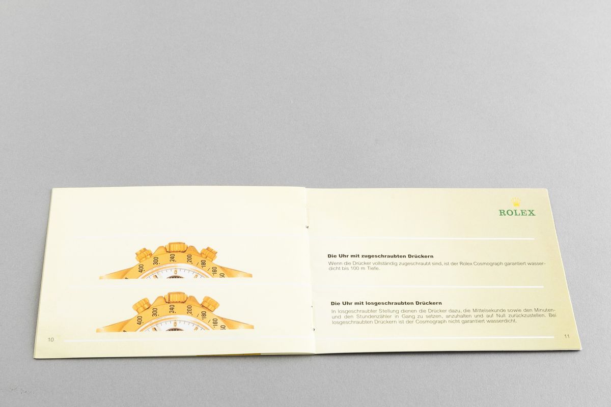 Rolex - Libretto Rolex Cosmograph Daytona, 1991 Lingua Tedesca