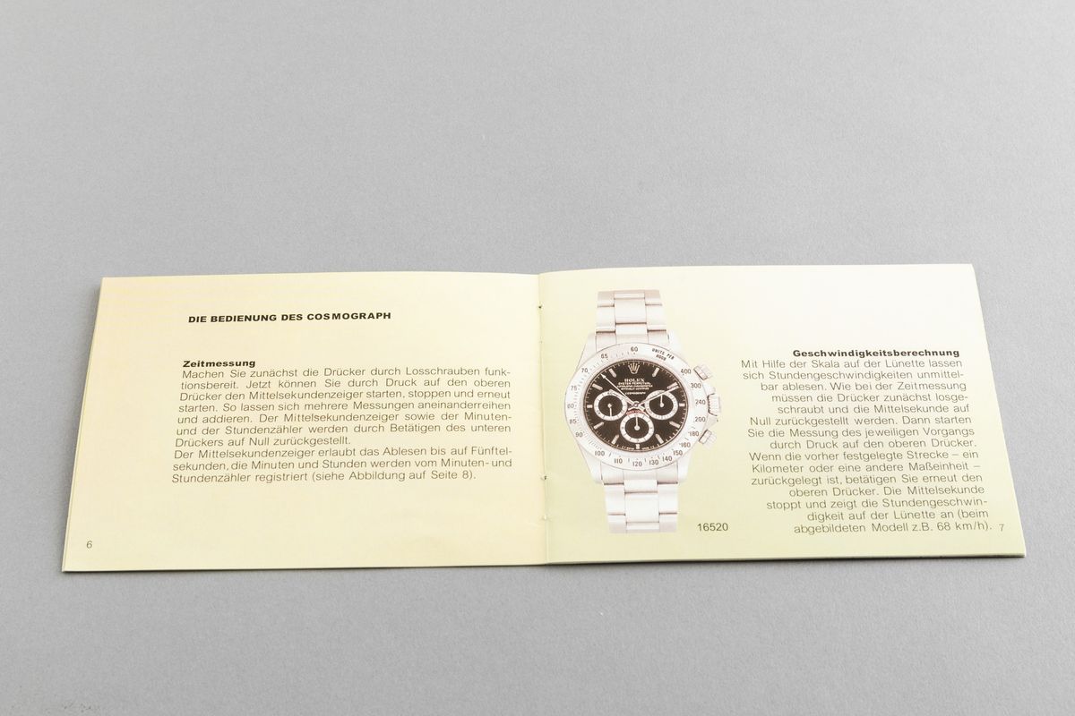 Rolex - Libretto Rolex Cosmograph Daytona, 1992 Lingua Tedesca