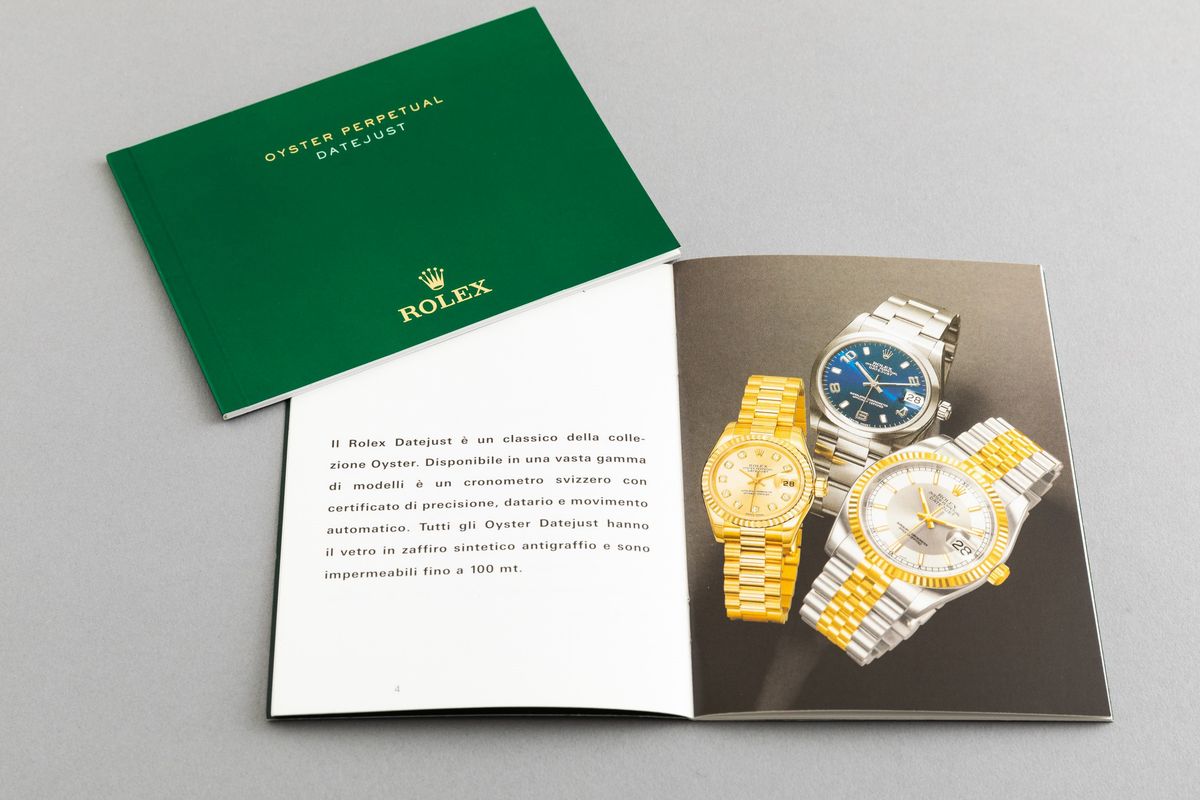 Rolex - Libretti Oyster Perpetual Datejust, 2005 Lingua Italiana, 2016 Lingua Inglese
