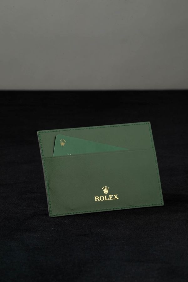 ROLEX - Portacarte Rolex verde