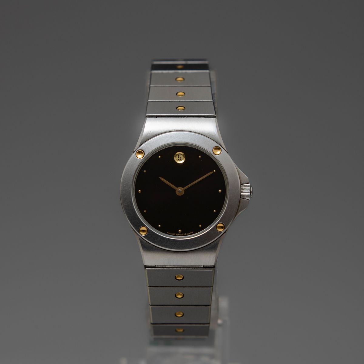 Zenith - Pacific Lady in Acciaio al Quarzo con Datario, Inserti in Oro e con Astuccio Originale