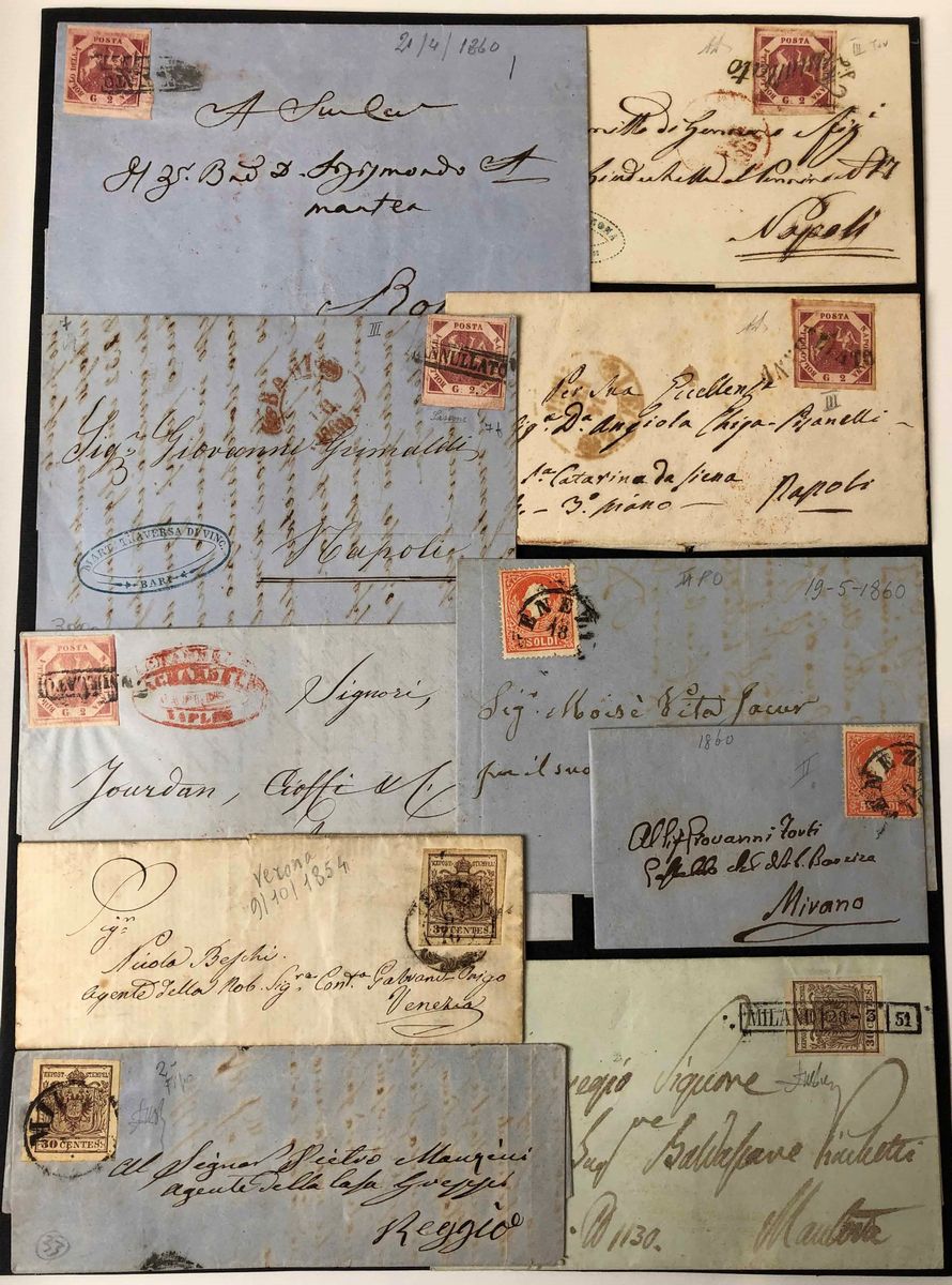 1850/1860, Antichi Stati Italiani.