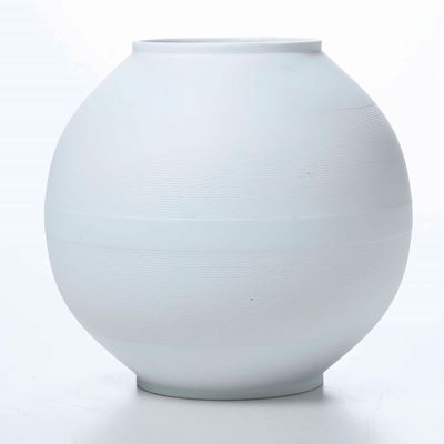 Vaso a Sfera Francia, Limoges, Manifattura Bernardaud, Seconda Metà del XX Secolo