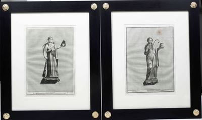 Serie di Incisioni di Arte Statuaria, Fine XVII Inizio XVIII Secolo, Entro Cornici.