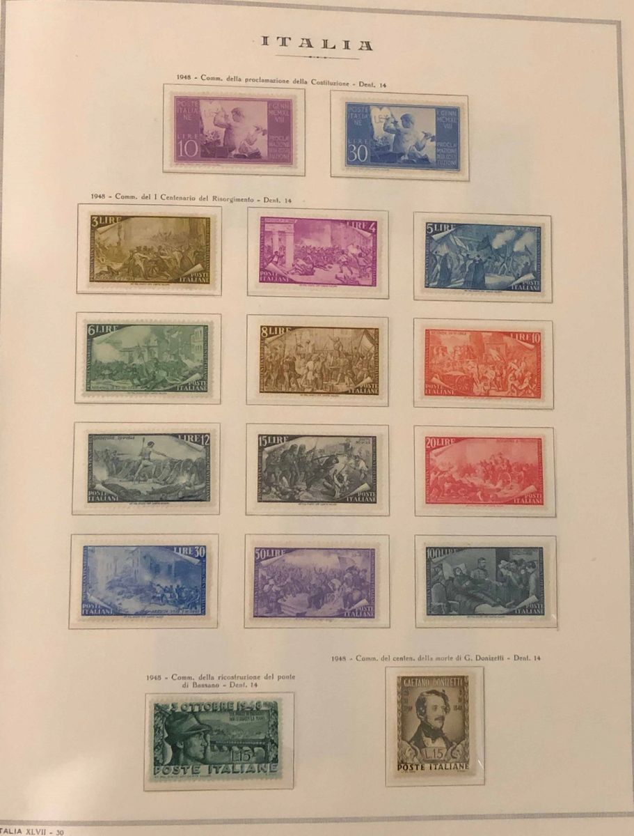 1945/1978. Repubblica Italiana, Collezione Completa del Periodo.