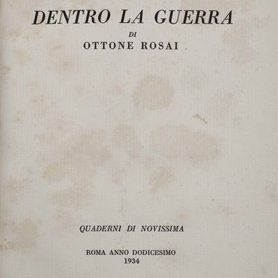Rosai, Bontempelli, Vigolo, Quaderni di Novissima, Roma, 1934
