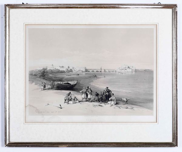 Da David Roberts Sarda, ancient Sidon, April 28th 1839