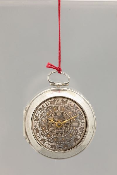 Thomas Gould - Orologio da Tasca con Doppia Cassa e Quadrante in Argento per il Mercato Inglese